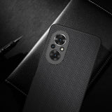 Nillkin Textured Case holdbar forstærket etui med gel ramme og nylon bagsiden til Honor 50 SE sort
