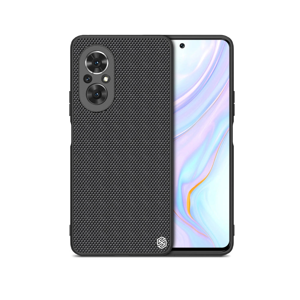Nillkin Textured Case holdbar forstærket etui med gel ramme og nylon bagsiden til Honor 50 SE sort