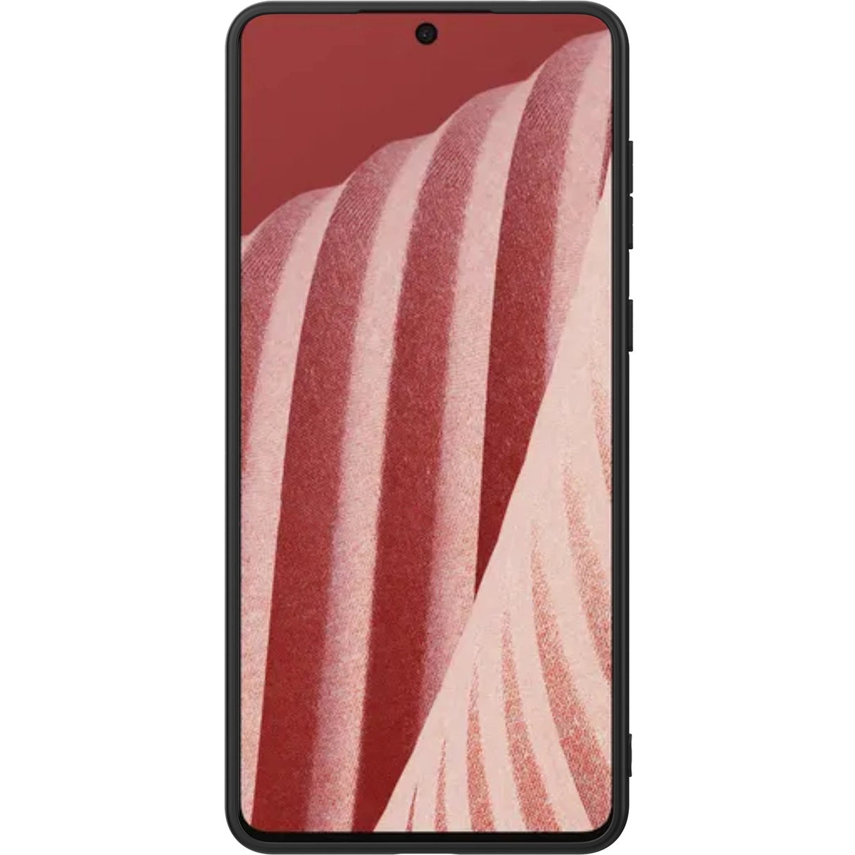 Nillkin Textured Case holdbar forstærket etui med gel ramme og nylon tilbage til Samsung Galaxy A73 sort