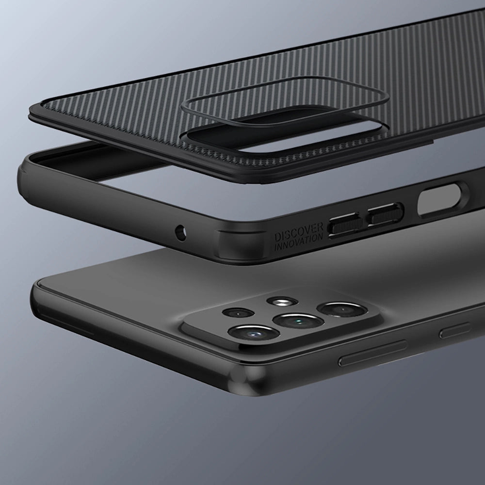 Nillkin Super Frosted Shield Pro holdbar forside til Samsung Galaxy A73 sort