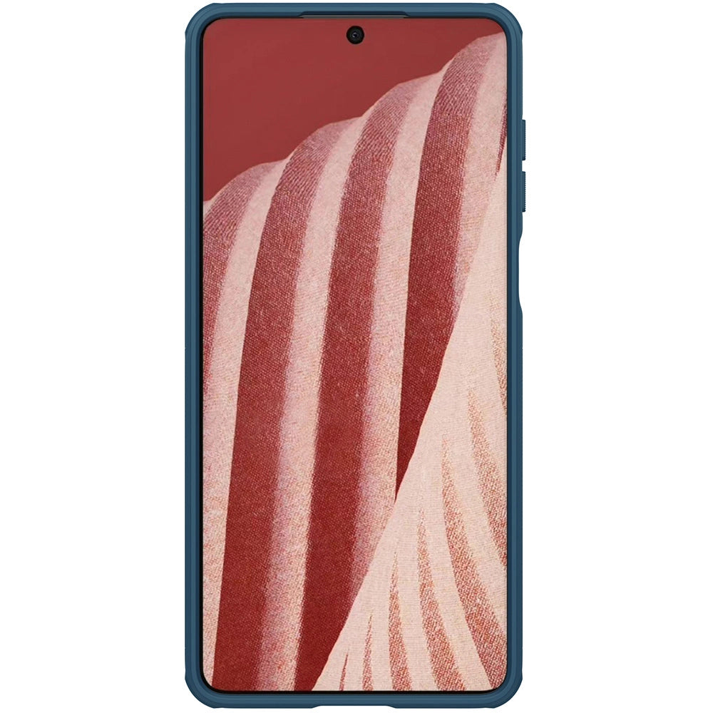 Nillkin Super Frosted Shield Pro holdbar forside til Samsung Galaxy A73 blå
