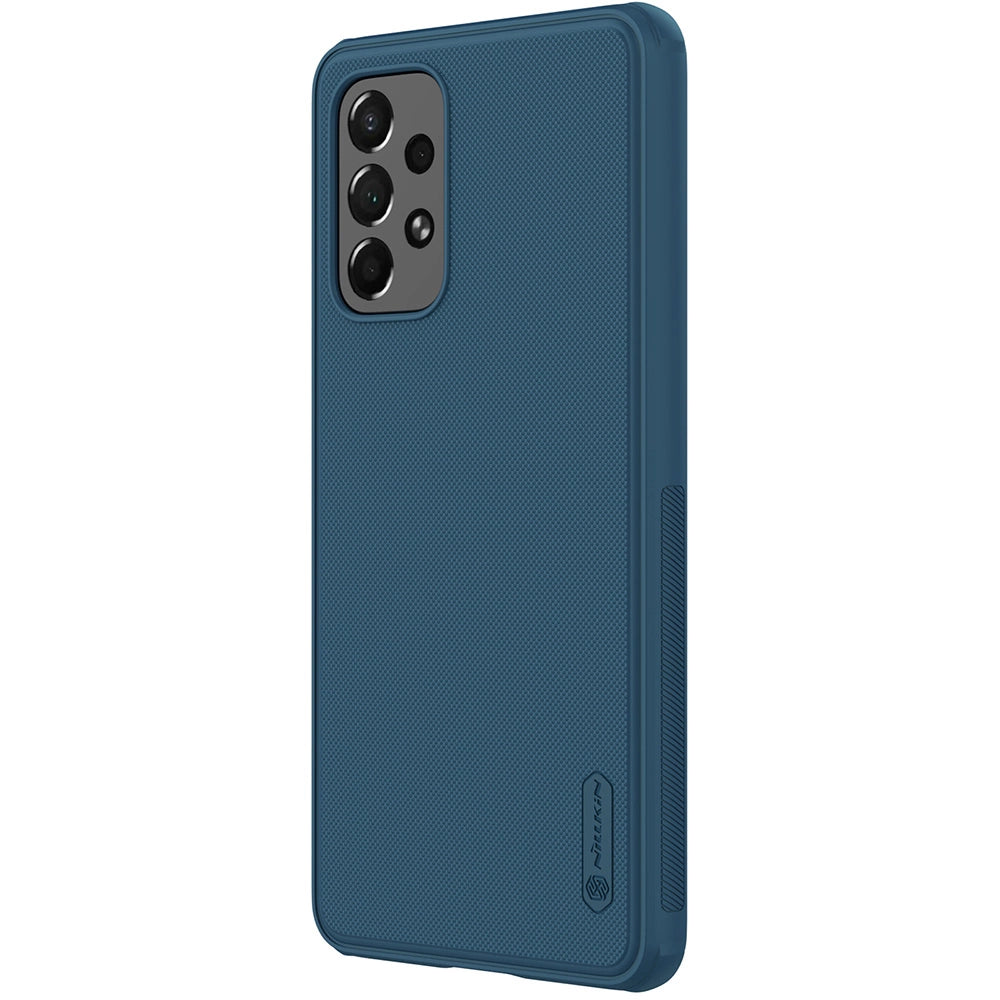 Nillkin Super Frosted Shield Pro holdbar forside til Samsung Galaxy A73 blå