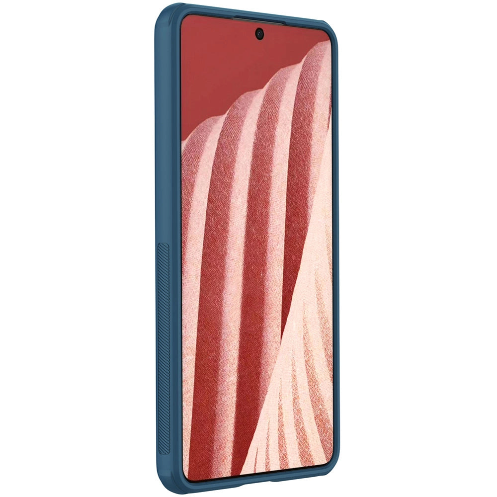 Nillkin Super Frosted Shield Pro holdbar forside til Samsung Galaxy A73 blå