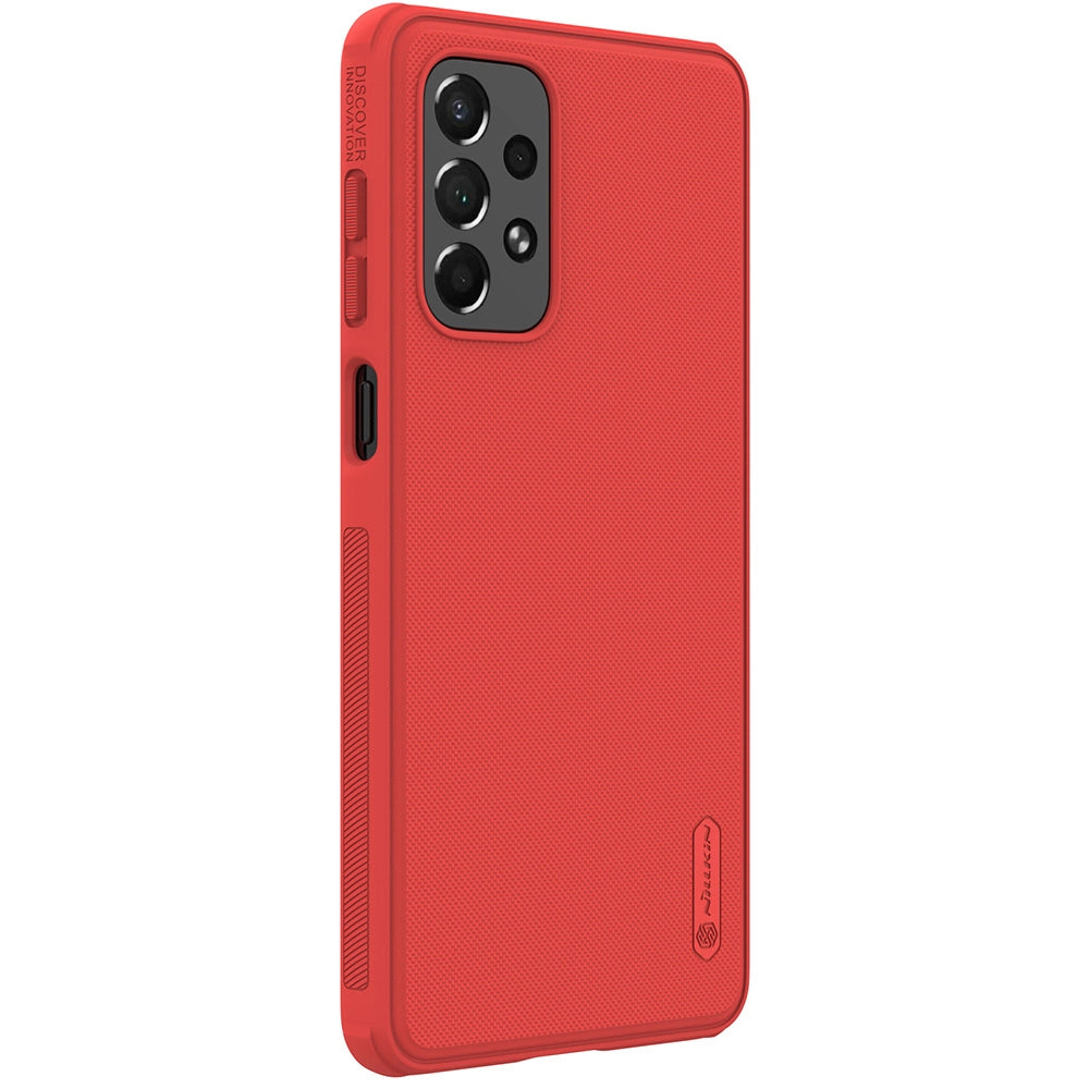 Nillkin Super Frosted Shield Pro holdbar forside til Samsung Galaxy A73 rød