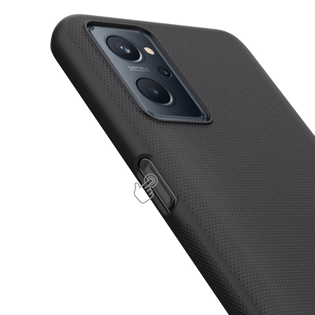 Nillkin Super Frosted Shield forstærket forside til Realme 9i sort