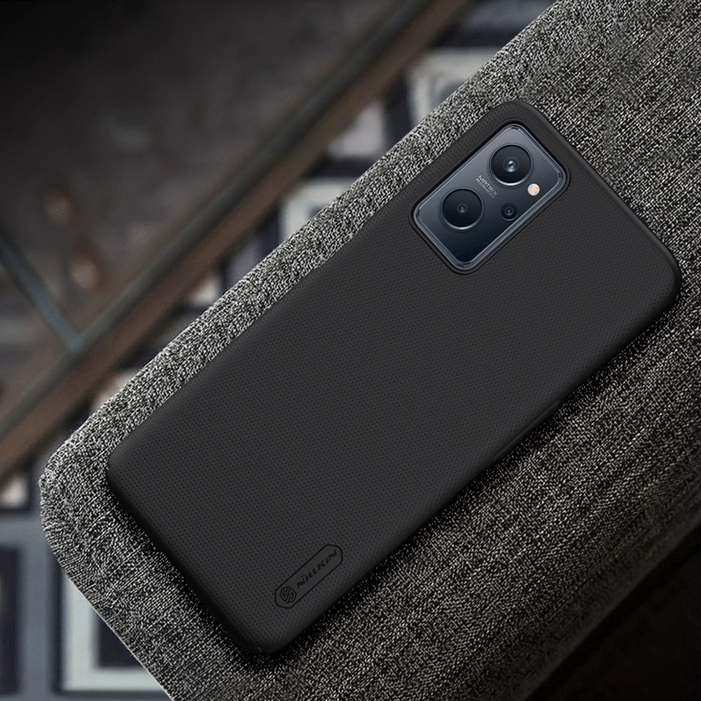 Nillkin Super Frosted Shield forstærket forside til Realme 9i sort