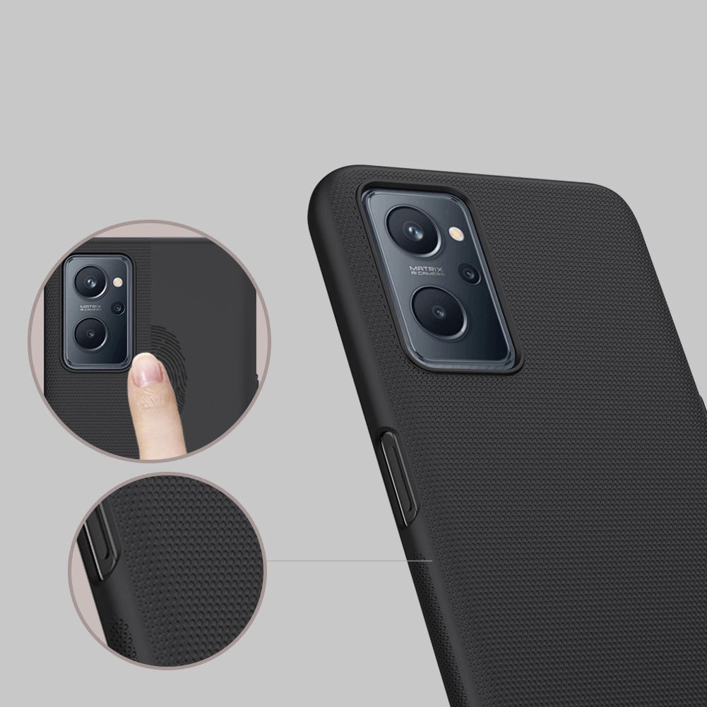 Nillkin Super Frosted Shield forstærket forside til Realme 9i sort