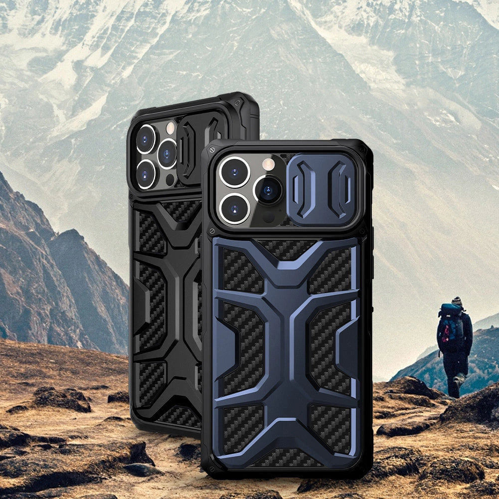Nillkin Adventruer Case Case for iPhone 13 Pro Pansret cover med kamera beskytter sort