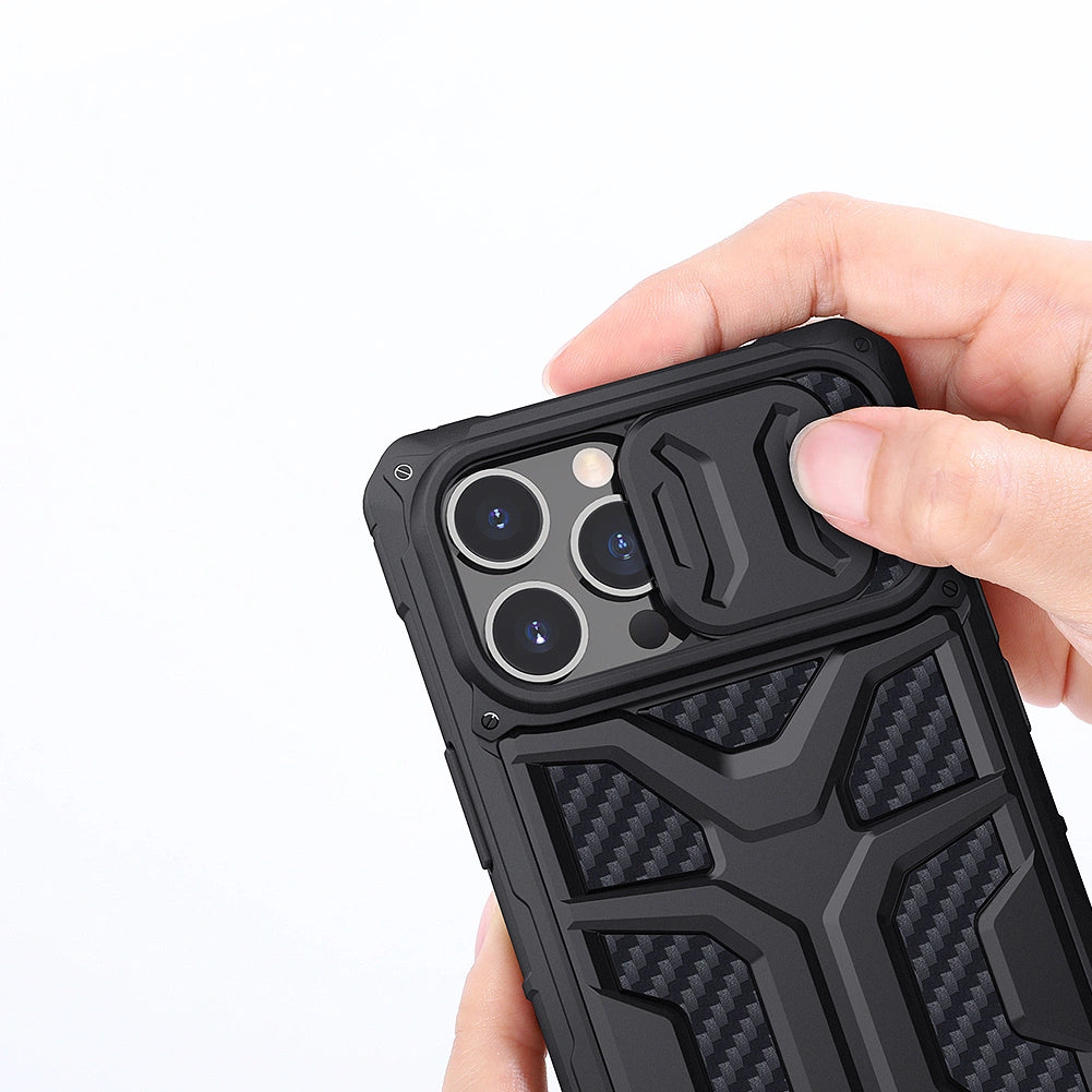 Nillkin Adventruer Case Case for iPhone 13 Pro Pansret cover med kamera beskytter sort