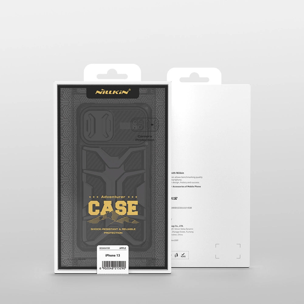 Nillkin Adventruer Case Case for iPhone 13 Pro Pansret cover med kamera beskytter sort