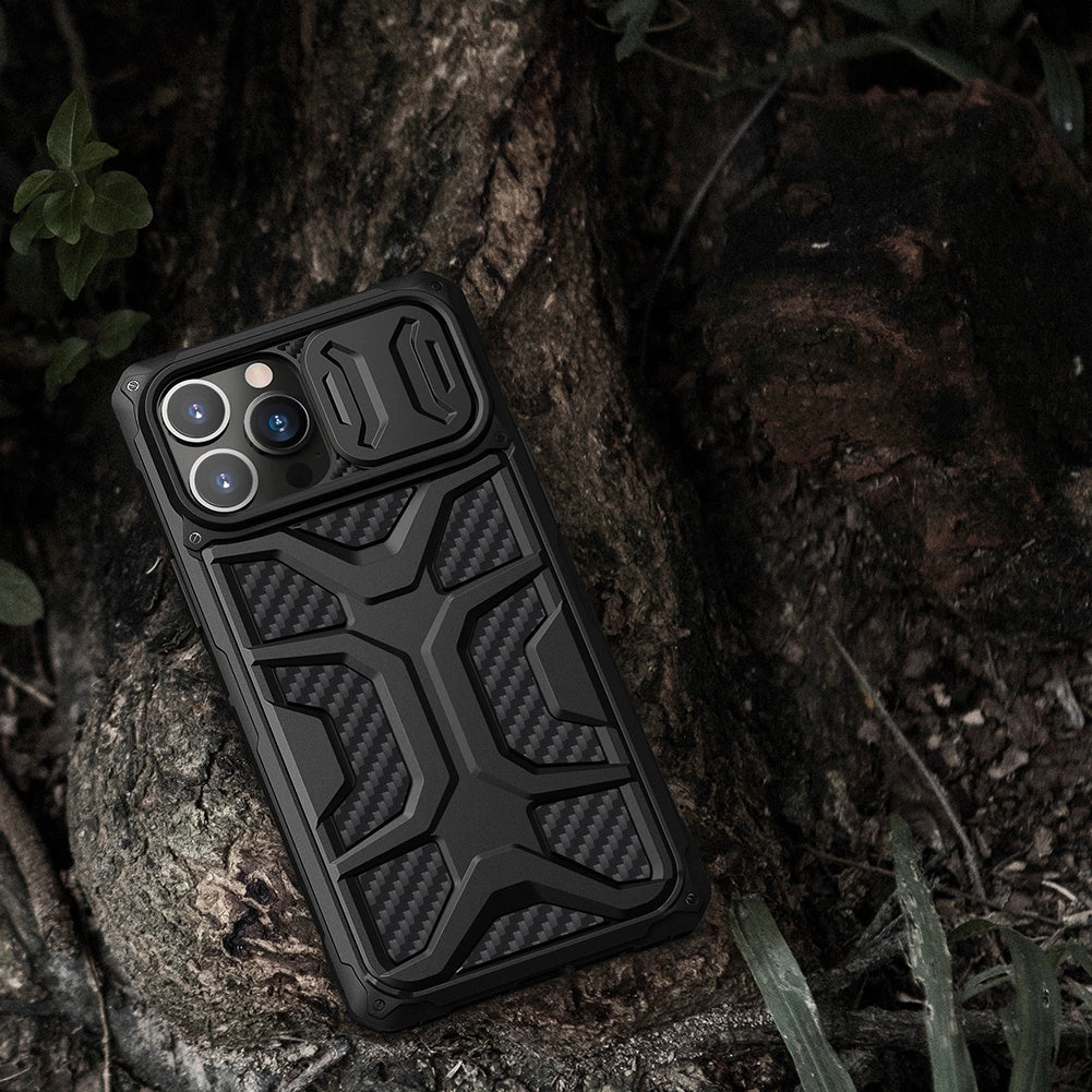 Nillkin Adventruer Case Case for iPhone 13 Pro Pansret cover med kamera beskytter sort