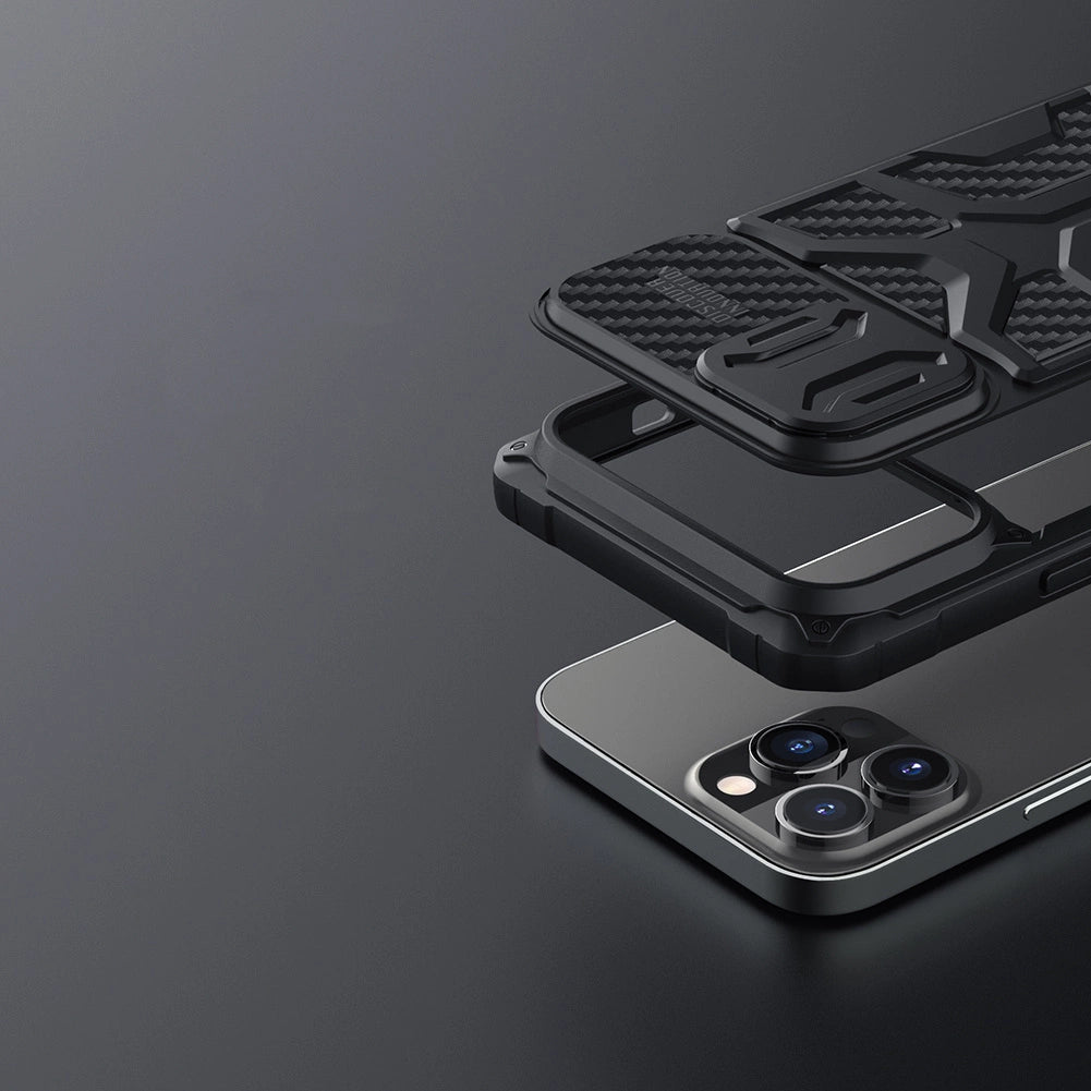 Nillkin Adventruer Case Case for iPhone 13 Pro Pansret cover med kamera beskytter sort