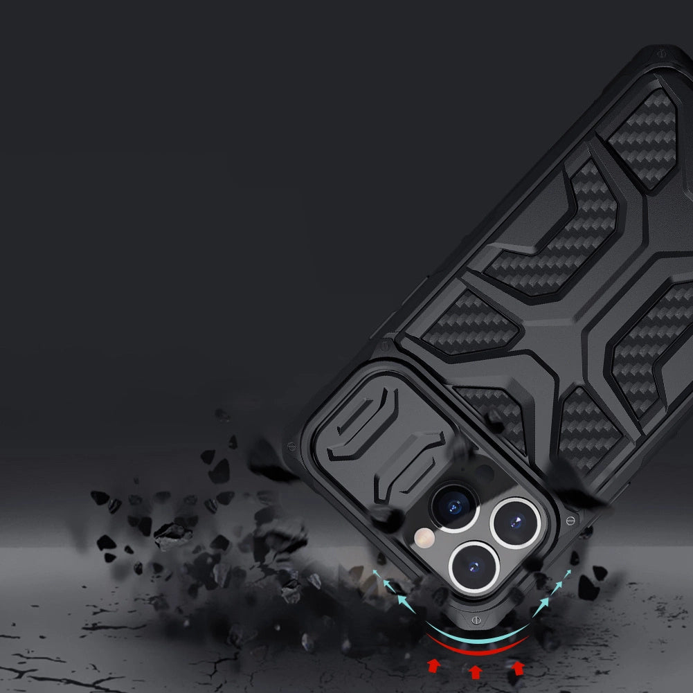 Nillkin Adventruer Case Case for iPhone 13 Pro Pansret cover med kamera beskytter sort
