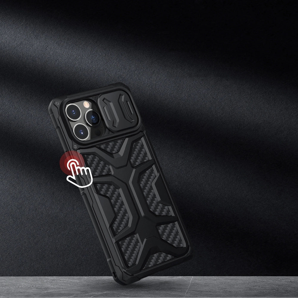 Nillkin Adventruer Case Case for iPhone 13 Pro Pansret cover med kamera beskytter sort
