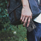 Nillkin Adventruer Case Case for iPhone 13 Pro pansret cover med kamera cover rød