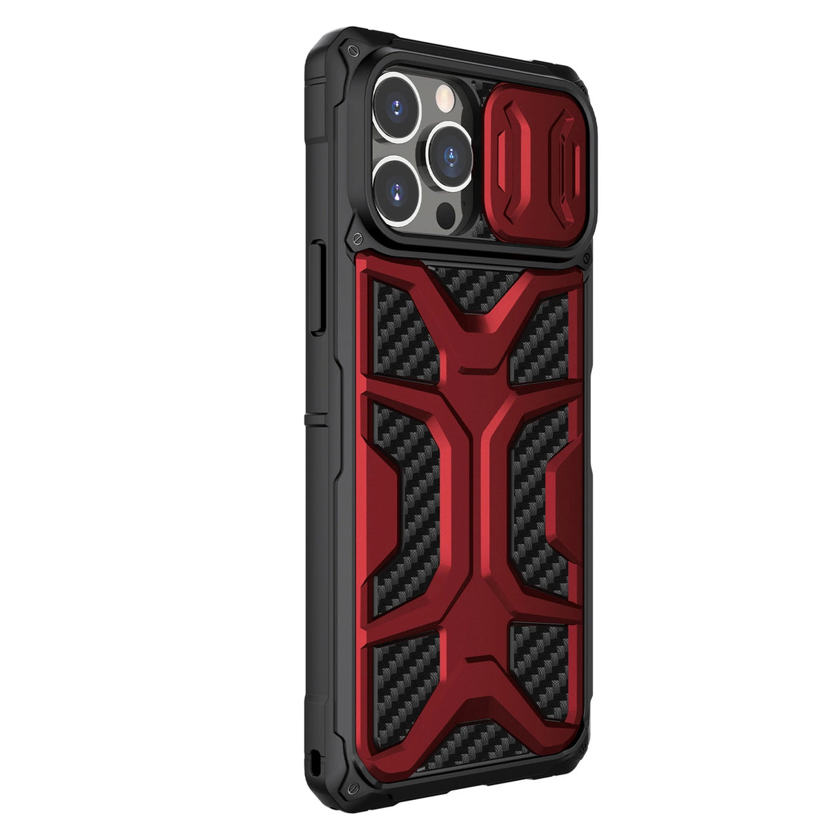 Nillkin Adventruer Case Case for iPhone 13 Pro pansret cover med kamera cover rød