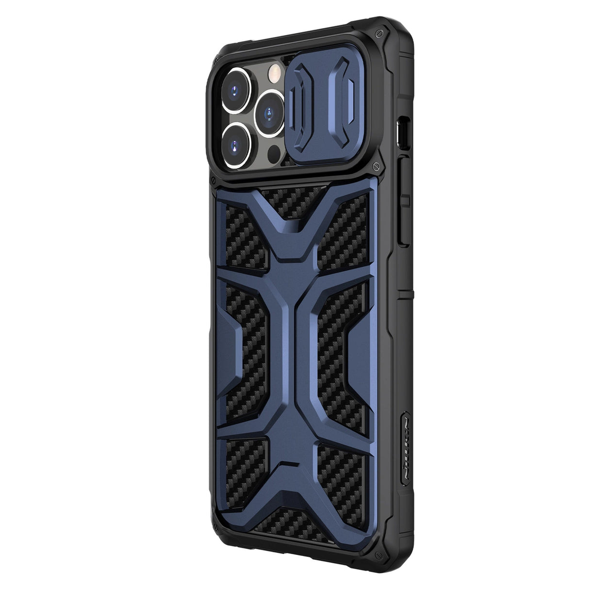 Nillkin Adventruer Case Case for iPhone 13 Pro pansret cover med kamera cover blå