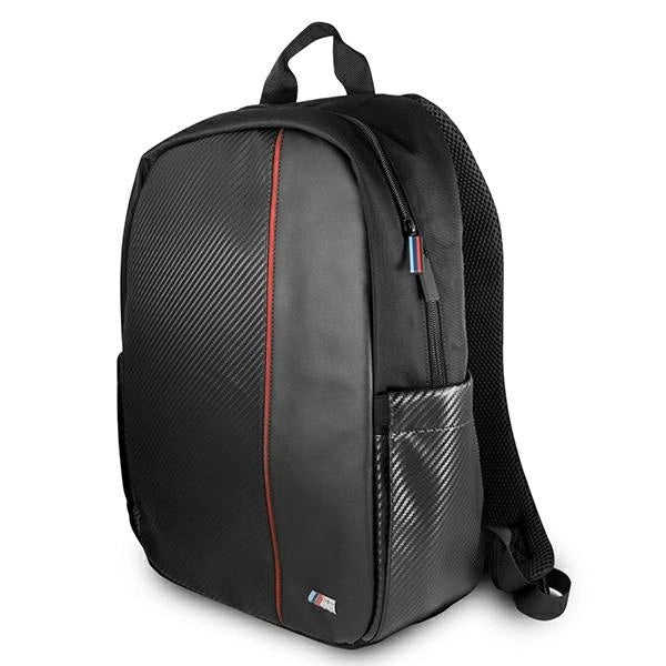 BMW Carbon Red Stripe rygsæk til en 16" bærbar computer - sort