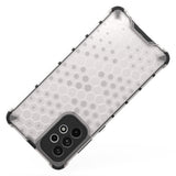 Honeycomb case pansret cover med en gel ramme til Samsung Galaxy A73 sort