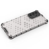 Honeycomb case pansret cover med en gel ramme til Samsung Galaxy A73 blå