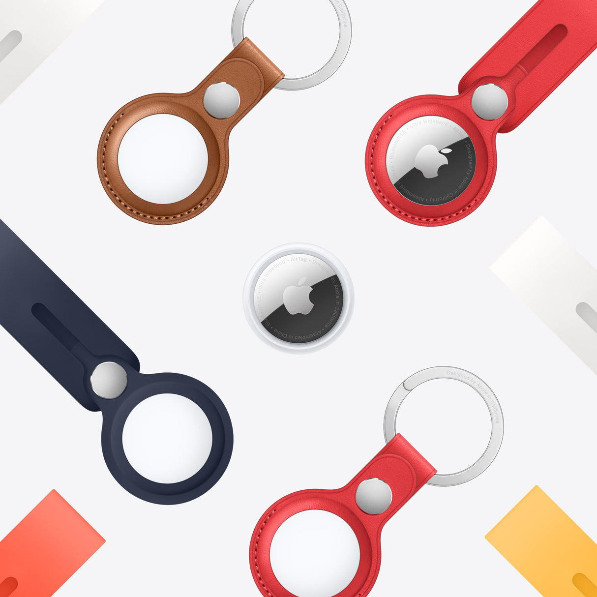 Apple AirTag Element Finder Sølv, Hvid