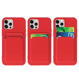 Card Case Silicone Cover Wallet med Card Slot Dokumenter til Xiaomi Redmi Note 11 Pro + 5G / 11 Pro (Kina) Navy Blue