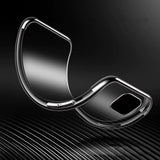 Clear case Farve TPU gel cover med en metallisk ramme til Samsung Galaxy A13 5G sort