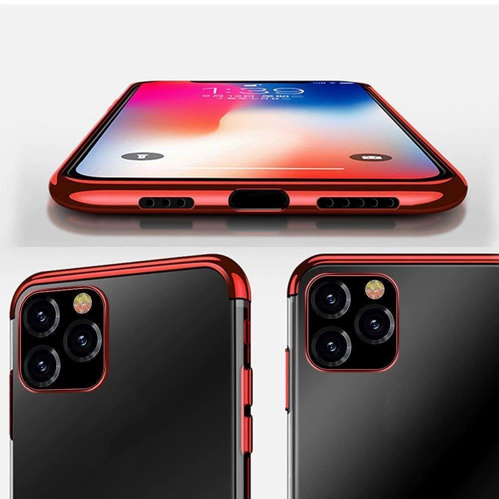 Clear case Gel TPU cover med metalramme til Samsung Galaxy A33 5G sort