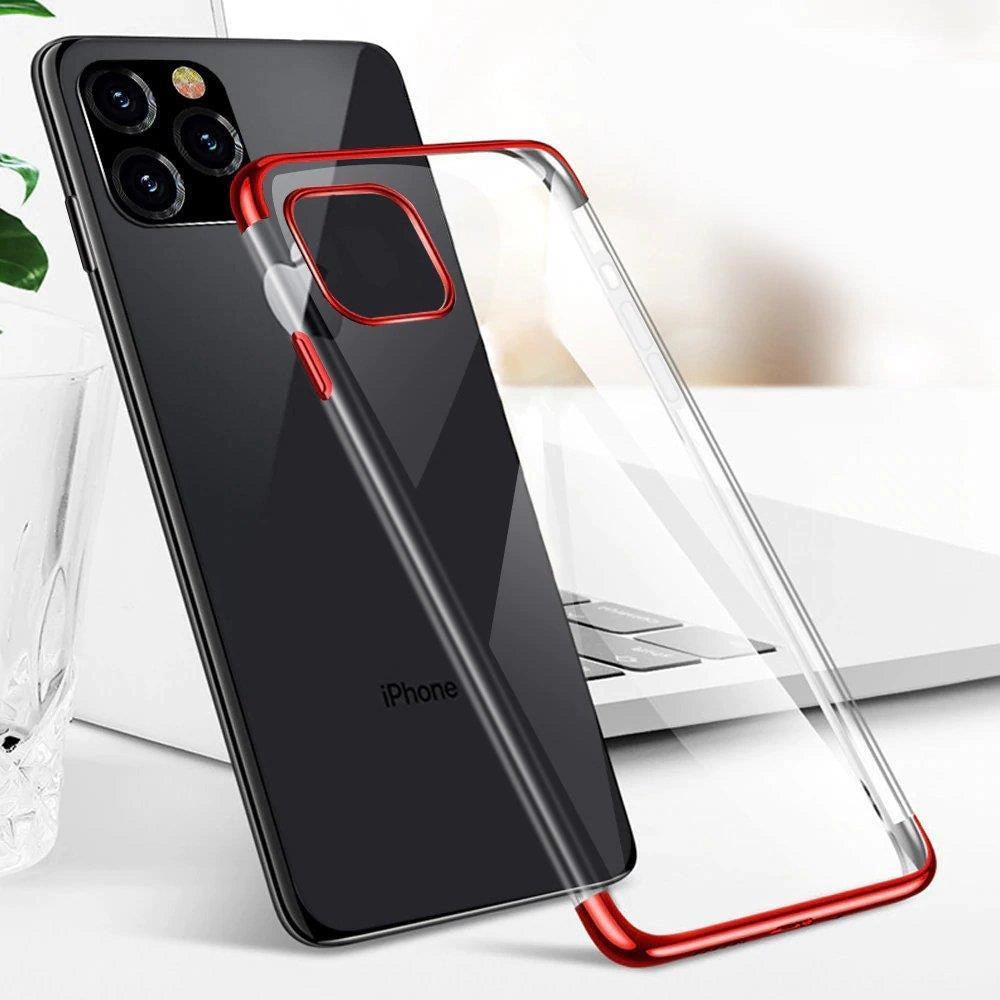 Clear case Gel TPU cover med metalramme til Samsung Galaxy A33 5G sort