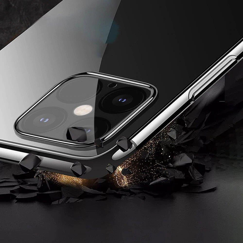Clear case Farve Gel TPU cover med en metallisk ramme til Samsung Galaxy A33 5G blå