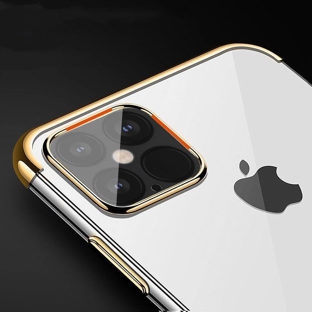 Clear Case Gel Cover Case med metalramme Xiaomi Redmi Note 11 Pro 5G / 11 Pro blå