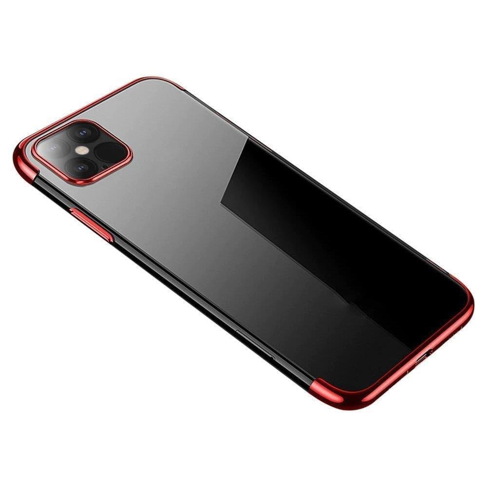 Clear case Farve gel cover case med metalramme Xiaomi Redmi Note 11 Pro 5G / 11 Pro rød