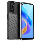 Thunder Case fleksible pansrede cover til Oppo A76 / Oppo A36 / Realme 9i sort