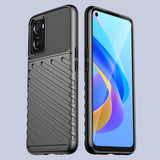 Thunder Case fleksible pansrede cover til Oppo A76 / Oppo A36 / Realme 9i sort