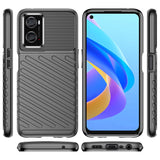Thunder Case fleksibelt pansret cover til Oppo A76 / Oppo A36 / Realme 9i sort