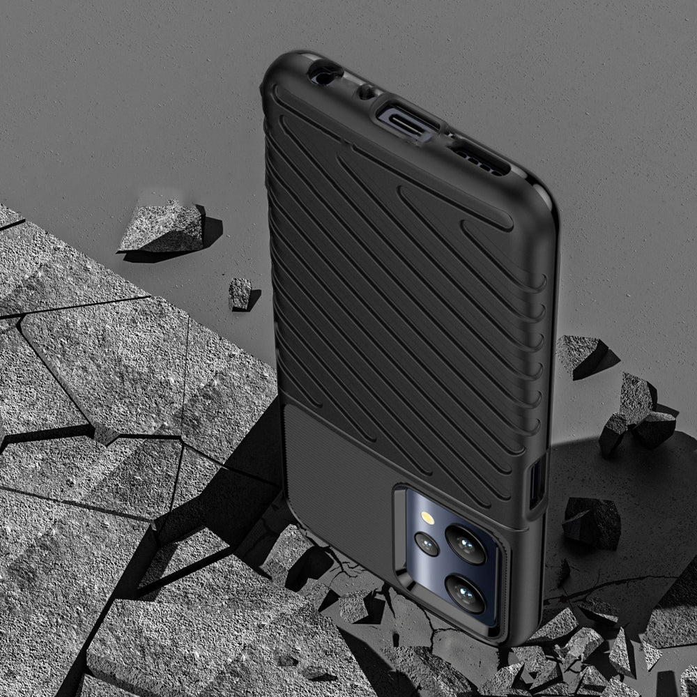 Thunder Case fleksible pansrede dække Realme 9 Pro sort