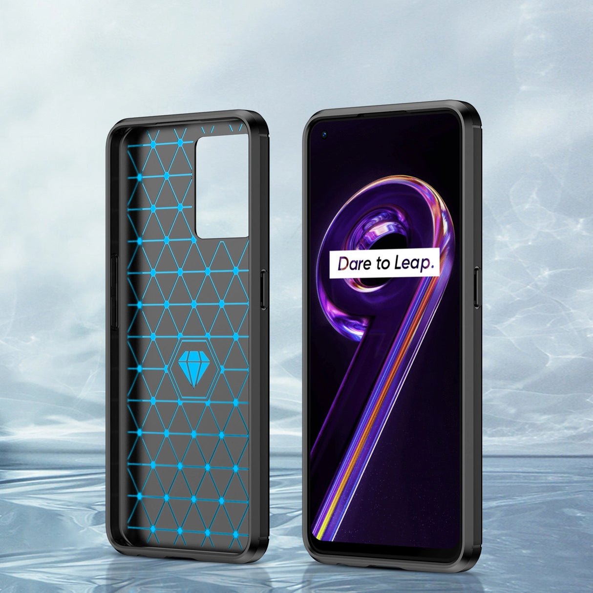 Carbon Case Flexible Cover Realme 9 Pro + (9 Pro Plus) sort