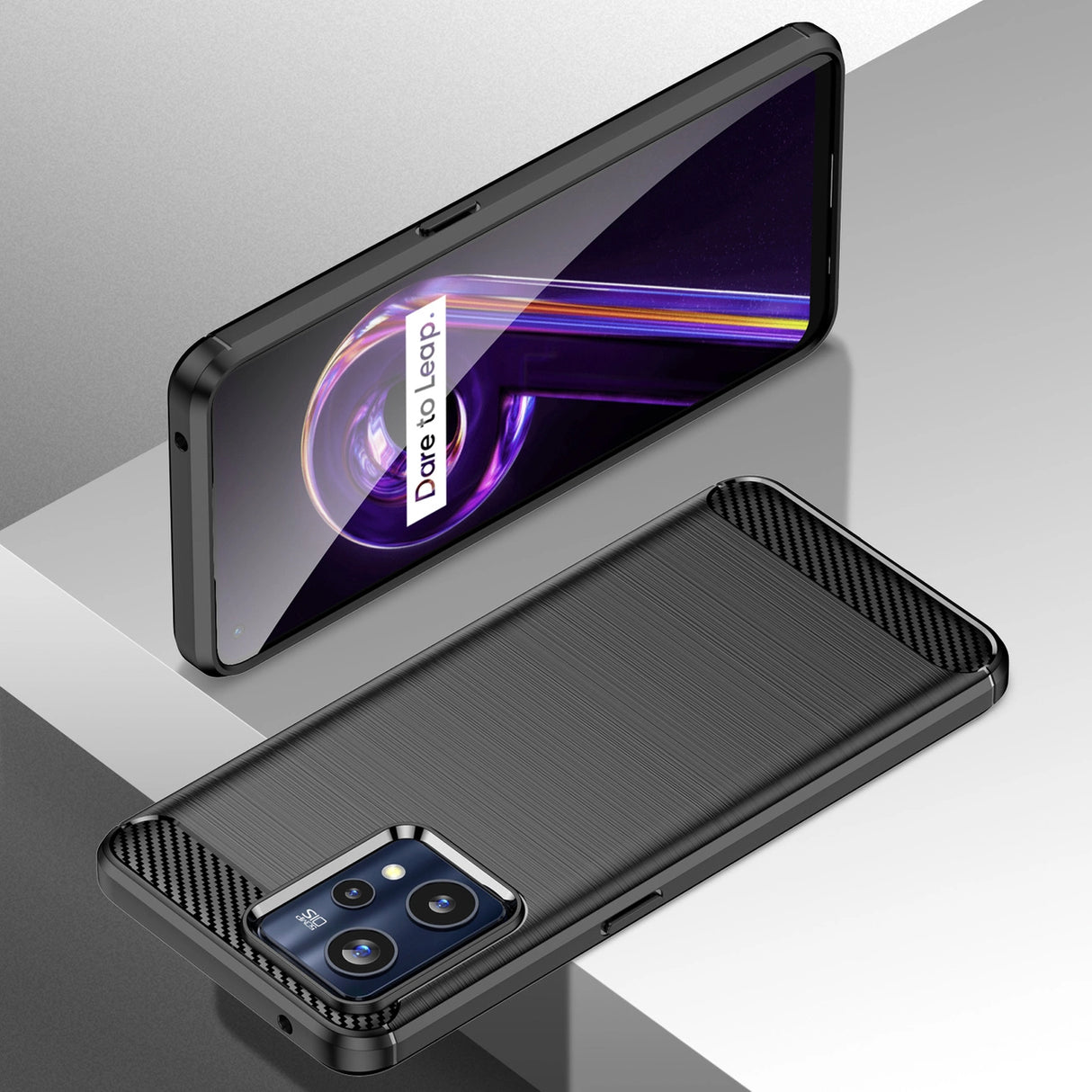 Carbon Case Flexible Cover Realme 9 Pro + (9 Pro Plus) sort
