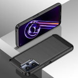 Carbon Case Flexible Cover Realme 9 Pro sort