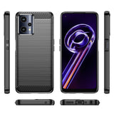 Carbon Case Flexible Cover Realme 9 Pro sort