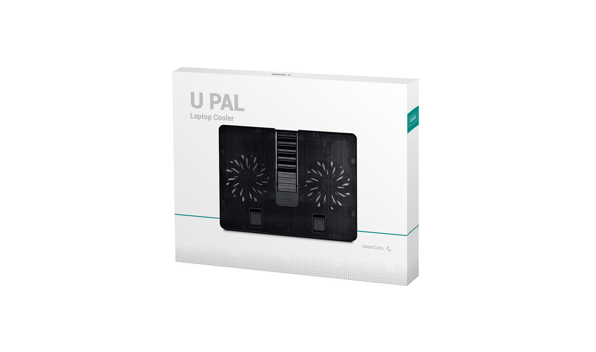 DeepCool U PAL køling til laptop 39,6 cm (15.6") 1000 rpm Sort