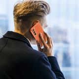 Dux Ducis Yolo elegant cover lavet af økologisk læder til Samsung Galaxy S22 + (S22 Plus) orange