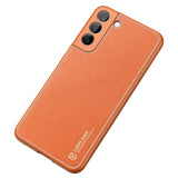Dux Ducis Yolo elegant cover lavet af økologisk læder til Samsung Galaxy S22 + (S22 Plus) orange