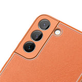 Dux Ducis Yolo elegant cover lavet af økologisk læder til Samsung Galaxy S22 + (S22 Plus) orange