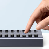 Ugreen multifunktionelle HUB 7in1 USB Type C - 7x USB Type A 3.0 PD DC 12V grå (CM481)