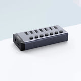 Ugreen multifunktionelle HUB 7in1 USB Type C - 7x USB Type A 3.0 PD DC 12V grå (CM481)
