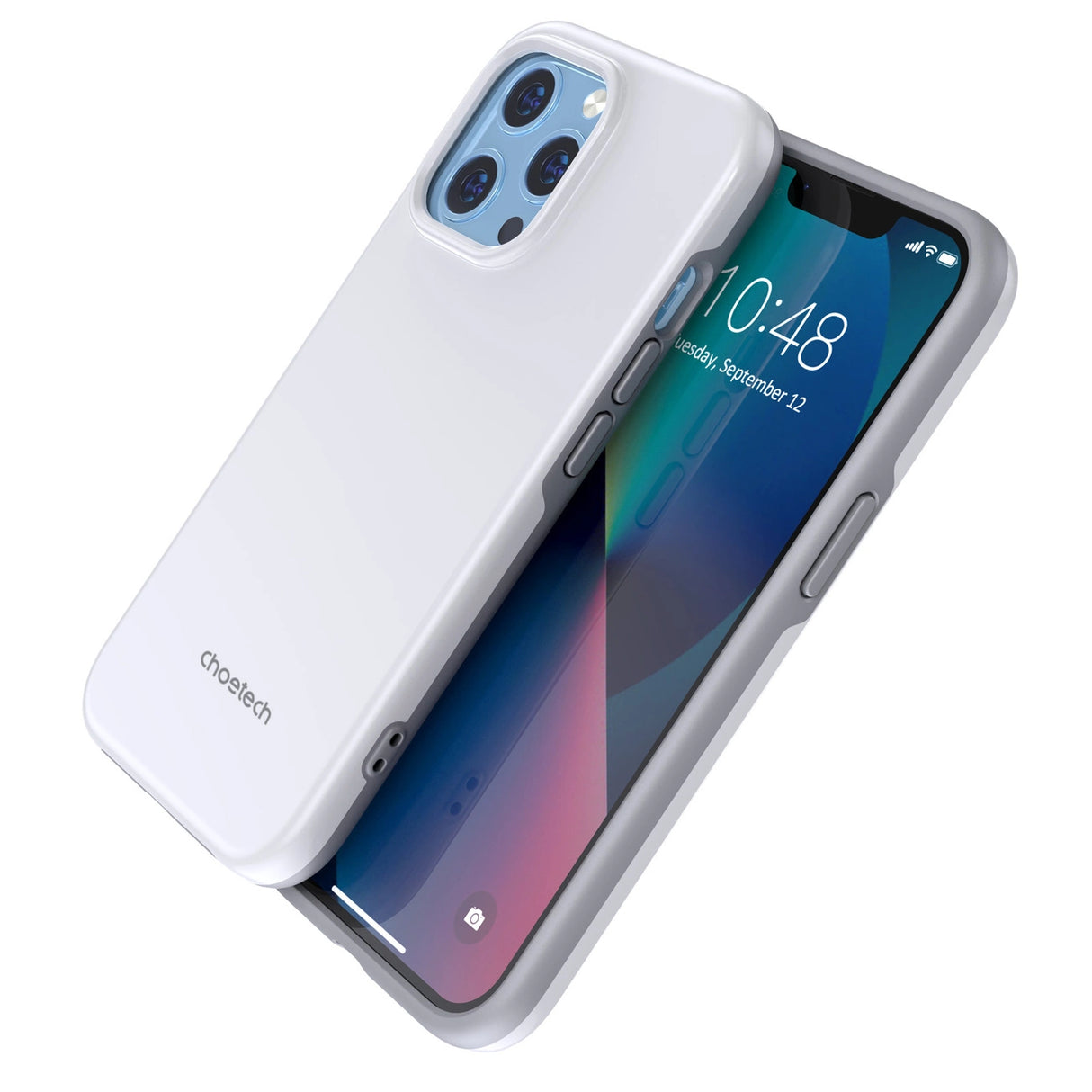 Choetech MFM Anti-drop case Made For MagSafe til iPhone 13 Pro hvid (PC0113-MFM-WH)