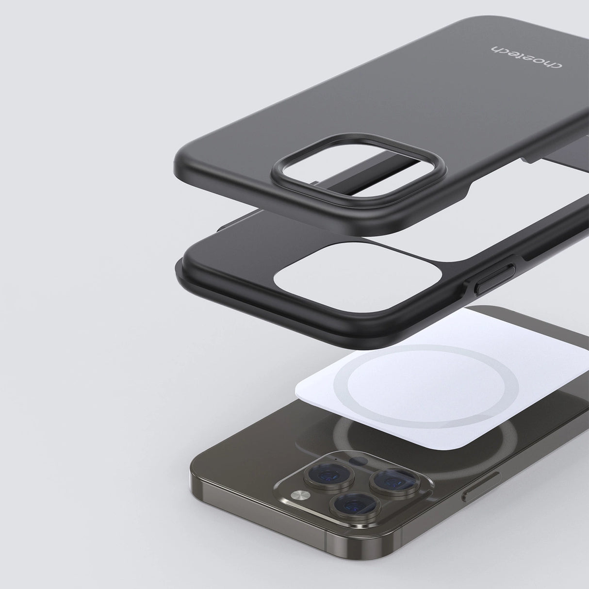 Choetech MFM Anti-drop case Made For MagSafe til iPhone 13 Pro sort (PC0113-MFM-BK)