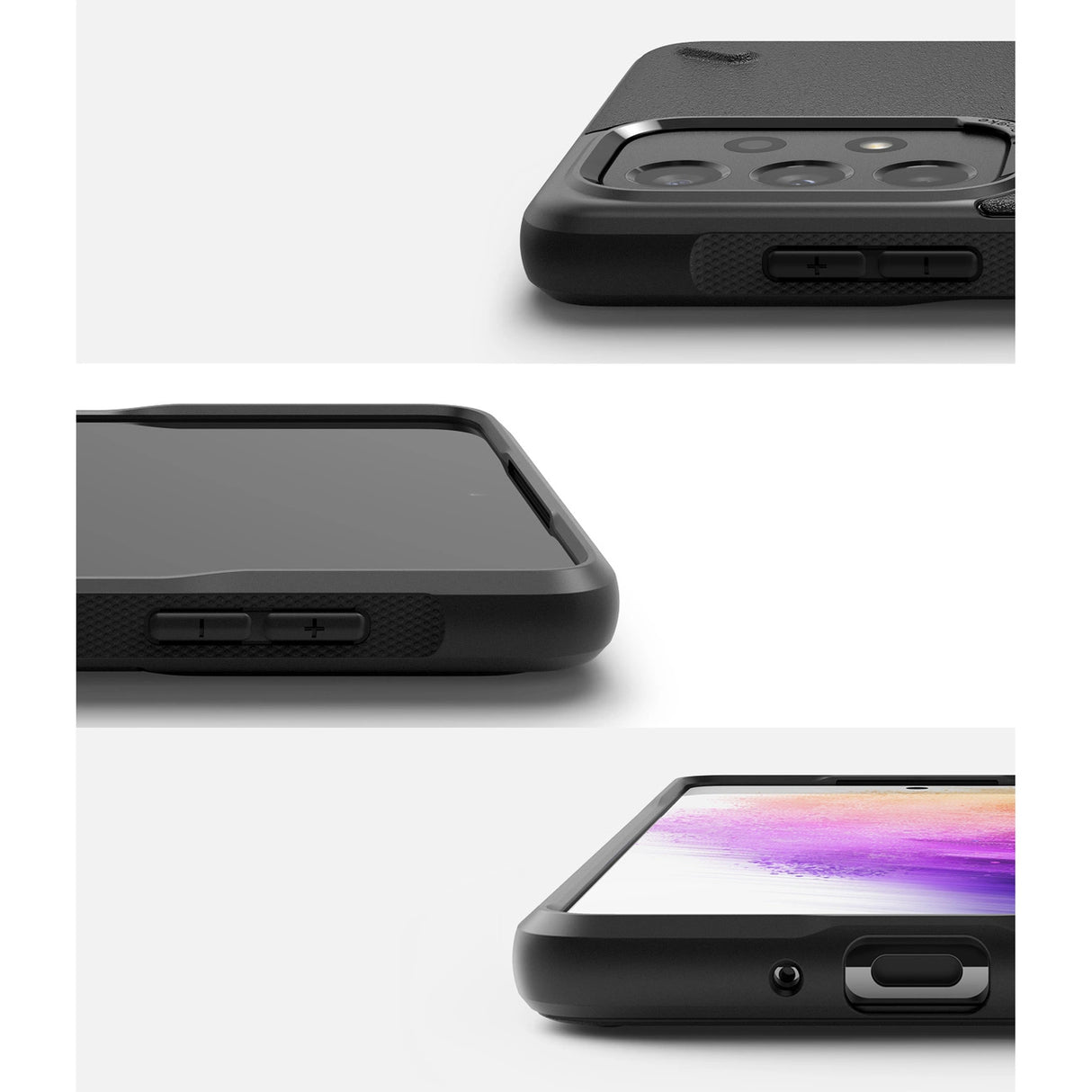 Ringke Onyx holdbar TPU Cover til Samsung Galaxy A73 sort