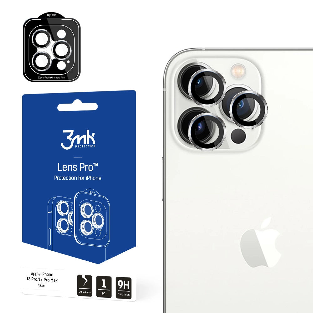 Kameraglas til iPhone 13 Pro Max / 13 Pro 9H til 3mk Lensbeskyttelse Pro-serien Lens - Silver